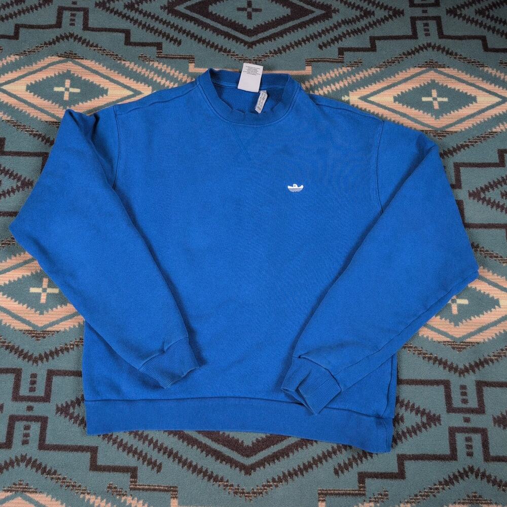 Adidas Originals Shmoofoil Crewneck Sweatshirt Blue Medium Skateboard Streetwear
